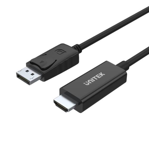 Obrázok pre UNITEK Y-5118CA adaptér k video kabelům 1,8 m HDMI Typ A (standardní) DisplayPort Černá