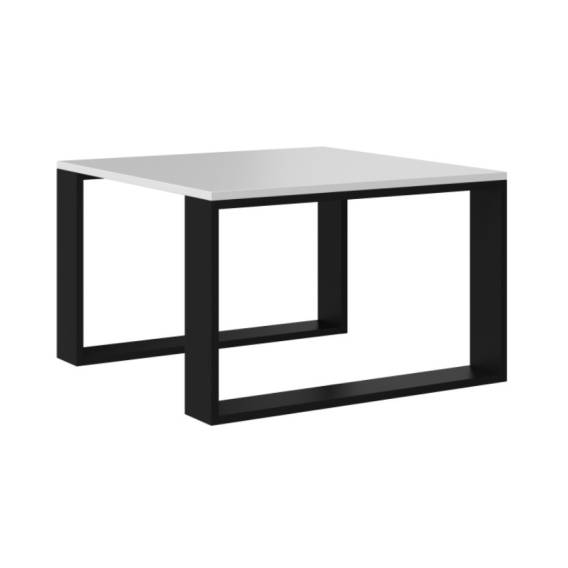 Obrázok pre MODERNÍ MINI stůl 67x67x40 cm Bílá/Černá