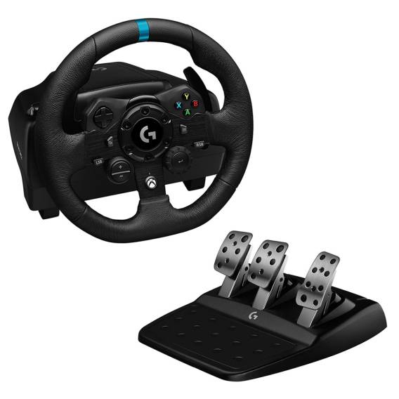 Obrázok pre Logitech G G923 Černá USB 2.0 Volant + Pedály Analogový/digitální PC, Xbox One, Xbox Series S, Xbox Series X