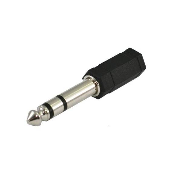 Obrázok pre SSQ HA1 SS-1820 Adaptér Jack Stereo 3,5 mm samice - Jack Stereo 6,3 mm samec Černá