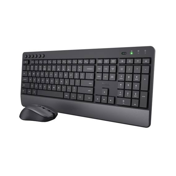 Obrázok pre Trust Trezo klávesnice Obsahuje myš Univerzální RF bezdrátový QWERTY Americká angličtina Černá