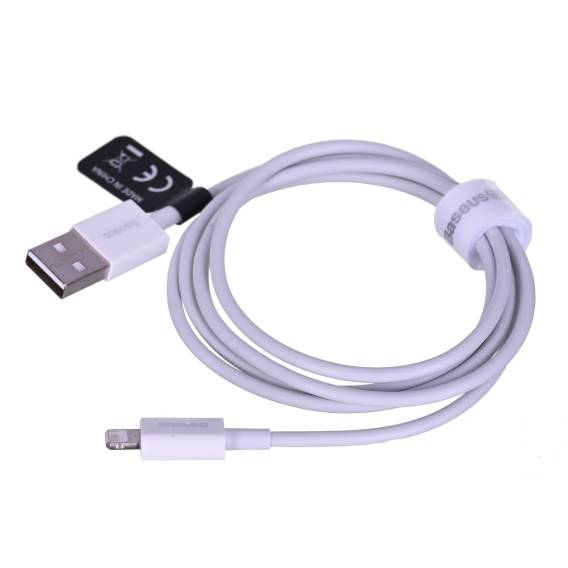 Obrázok pre Baseus CALYS-A02 kabel k mobilnímu telefonu Bílá 1 m USB A Lightning