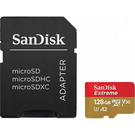 Obrázok pre SanDisk Extreme 128 GB MicroSDXC UHS-I Třída 10 + adaptér