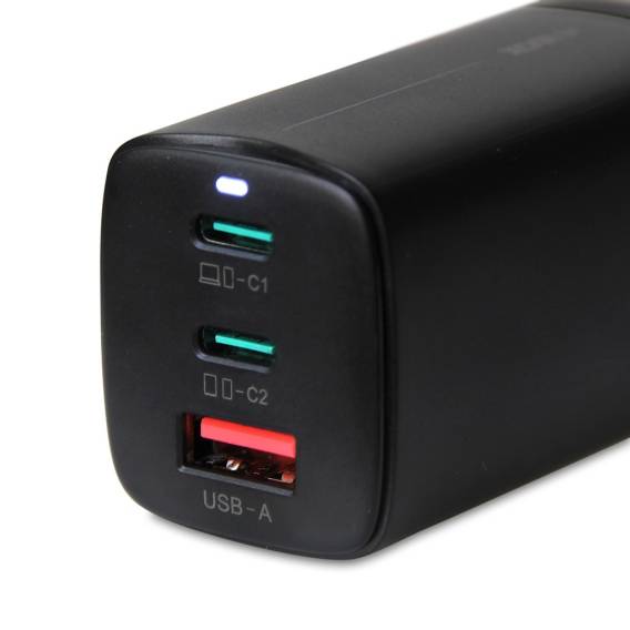 Obrázok pre iBOX C-65 Black, GaN 65W univerzální nabíječka