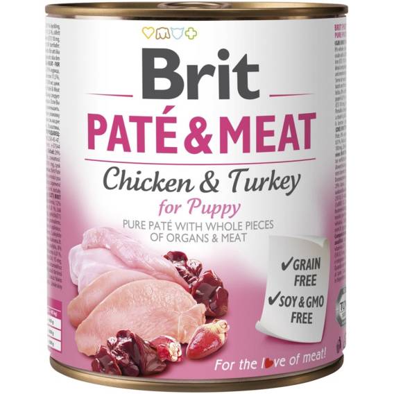 Obrázok pre BRIT Paté & Meat Puppy - 800g