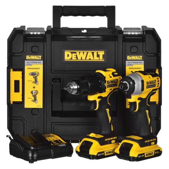 Obrázok pre SADA NÁŘADÍ POWER TOOL COMBO DEWALT DCK2062D2T (DCD709+DCF809) 18V 2X2,0AH