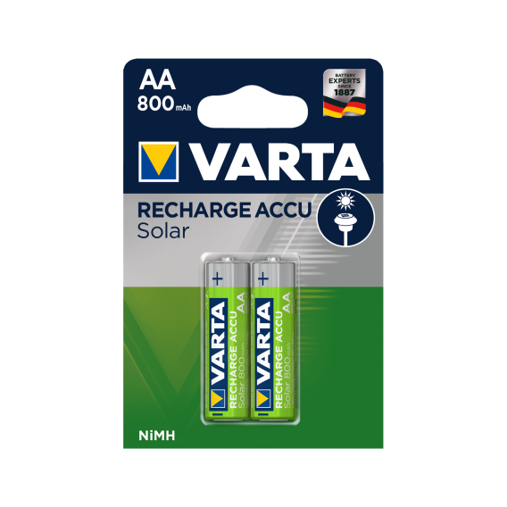 Obrázok pre 1x2 Varta Solar Accu AA NiMH 800 mAh Mignon