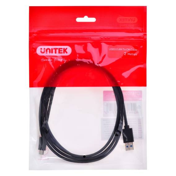 Obrázok pre KABEL UNITEK USB-C, USB-A, 5 GBPS, 2M