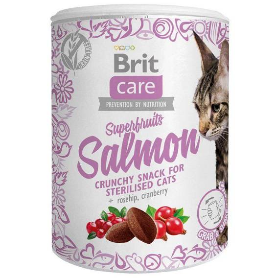 Obrázok pre BRIT Care Superfruits Salmon - pamlsek pro kočky - 100 g