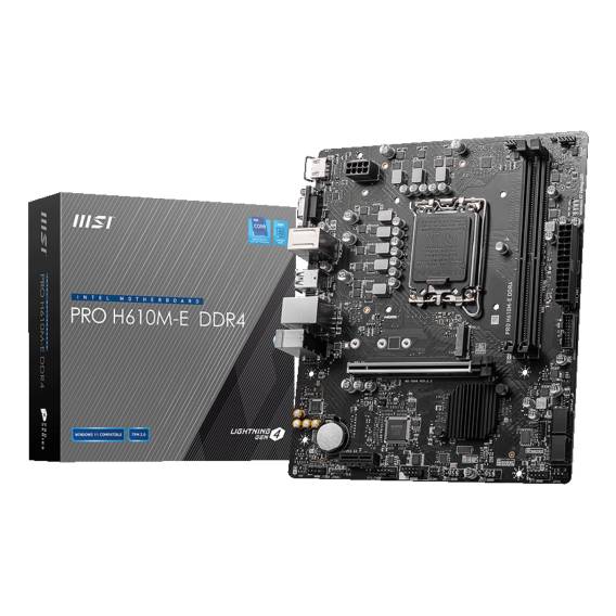 Obrázok pre MSI PRO H610M-E DDR4 základní deska Intel H610 LGA 1700 Micro ATX