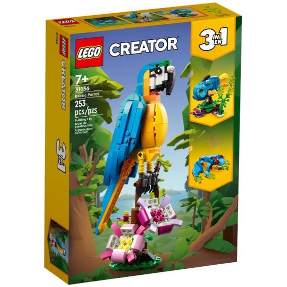 Obrázok pre LEGO CREATOR 31136 EXOTICKÝ PAPOUŠEK