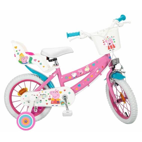 Obrázok pre Dětské kolo 14" Peppa Pig růžové 1495 TOIMSA