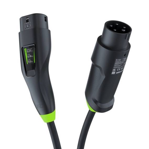 Obrázok pre Green Cell Habu EVGC01 Mobilní nabíječka EV pro elektromobily 11 kW 7 m Type 2 CEE Wallbox Černá