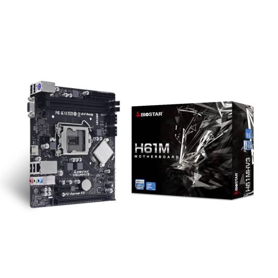 Obrázok pre Biostar H61MHV3 základní deska Intel® H61 LGA 1155 (Socket H2) Micro ATX