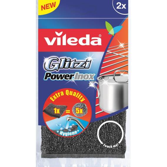 Obrázok pre Vileda 141656 drátěnka Textil, Nerezová ocel Šedá, Nerezová ocel