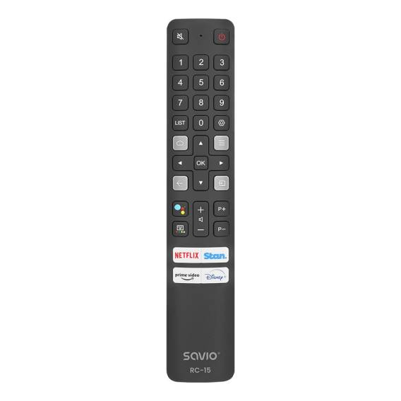 Obrázok pre Savio RC-15 universal remote control/replacement for TCL SMART TV dálkové ovládání IR Wireless Tlačítka