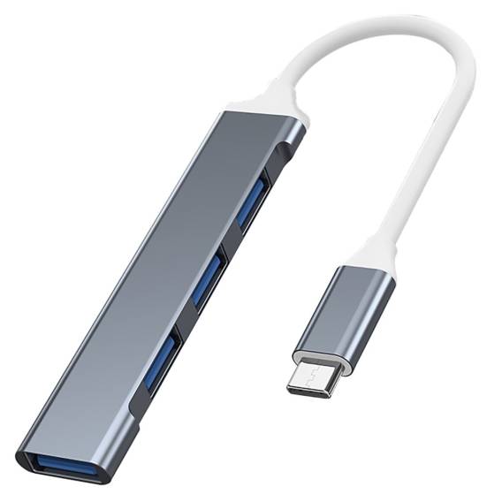 Obrázok pre VAKOSS HUB USB-C TC-4125X 1XUSB 3.0 3XUSB 2.0