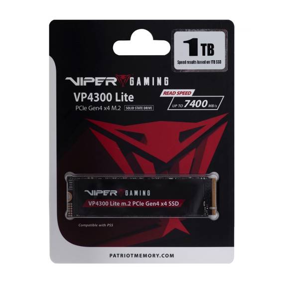 Obrázok pre Patriot Memory VP4300 Lite M.2 1 TB PCI Express 4.0 NVMe (VP4300L1TBM28H)