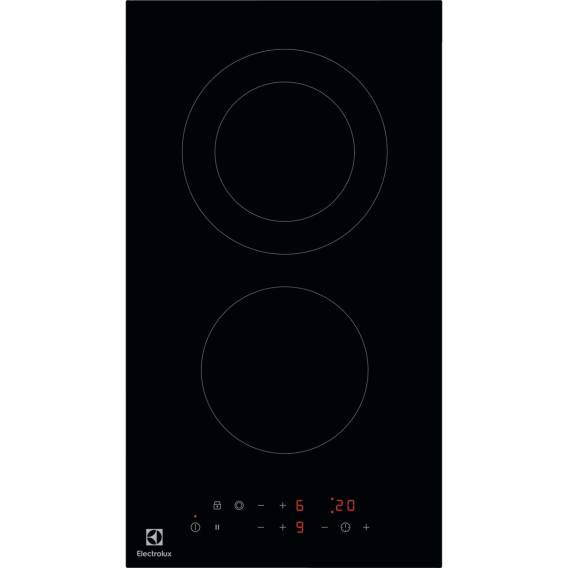 Obrázok pre Electrolux LHR3233CK varná deska Černá Vestavěné Keramický 2 zóna/zón