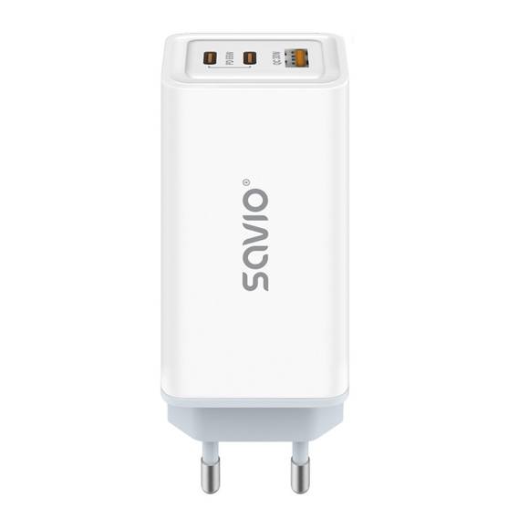 Obrázok pre SAVIO LA-07 GaN 65W síťová nabíječka, USB, QC4.0+, PD 3.0, bílá