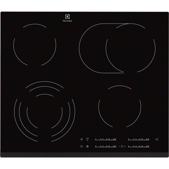 Obrázok pre Electrolux EHF6547FXK varná deska Černá Vestavěné 4 zóna/zón