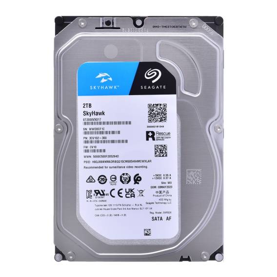 Obrázok pre Seagate SkyHawk vnitřní pevný disk 2 TB 256 MB 3.5" Serial ATA III (ST2000VX017)