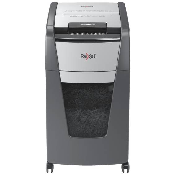 Obrázok pre Rexel Optimum AutoFeed+ 225X skartovačka Příčné skartování 55 dB 23 cm Černá, Šedá