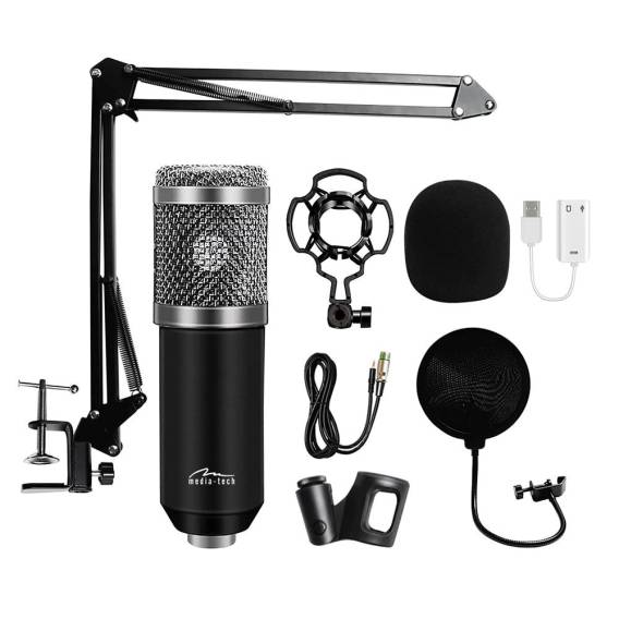 Obrázok pre Mikrofon se sadou příslušenství STUDIO A STREAMINGOVÝ MIKROFON MT397S