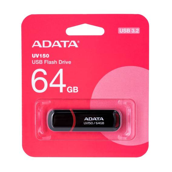 Obrázok pre ADATA 64GB DashDrive UV150 USB paměť USB Typ-A 3.2 Gen 1 (3.1 Gen 1) Černá