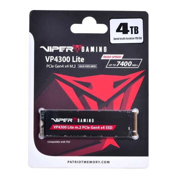 Obrázok pre Patriot Memory VP4300 Lite M.2 4 TB PCI Express 4.0 NVMe (VP4300L4TBM28H)