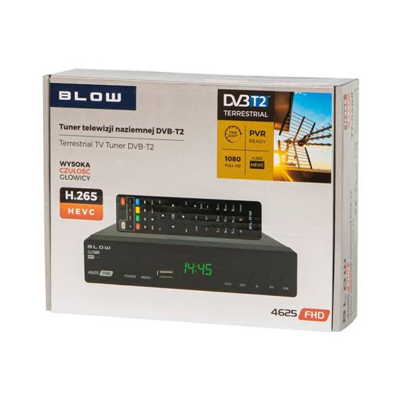 Obrázok pre Dekodér DVB-T2 BLOW 4625FHD H.265 Tuner H.265 V2