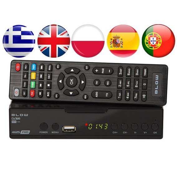 Obrázok pre Dekodér DVB-T2 BLOW 4625FHD H.265 Tuner H.265 V2