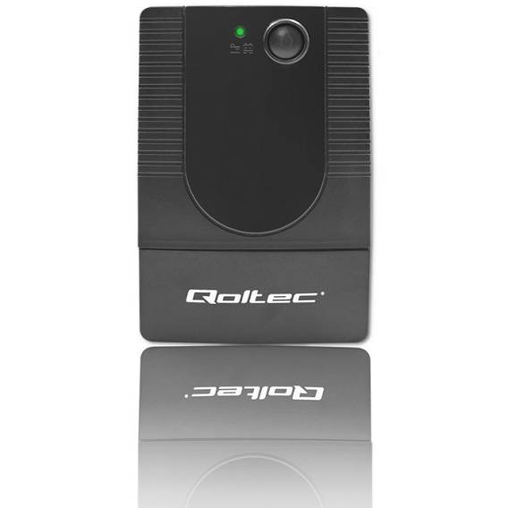 Obrázok pre Qoltec 53773 zdroj nepřerušovaného napětí Line-interaktivní 0,85 kVA 480 W 1 AC zásuvky / AC zásuvek