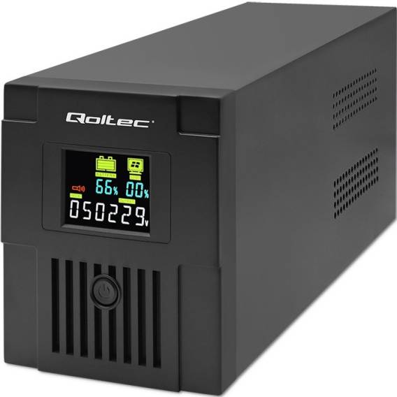 Obrázok pre Qoltec 53770 zdroj nepřerušovaného napětí Line-interaktivní 1,5 kVA 900 W 2 AC zásuvky / AC zásuvek
