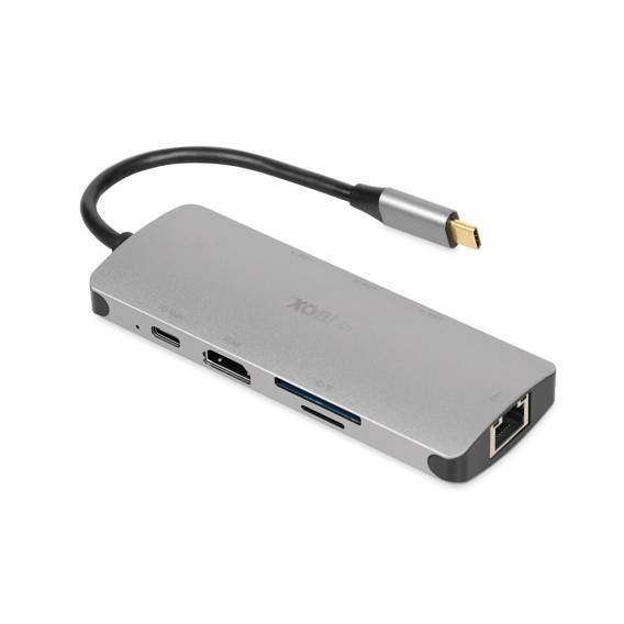 Obrázok pre iBox IUH3RJ4K rozbočovač rozhraní USB typu C 5000 Mbit/s Stříbrná