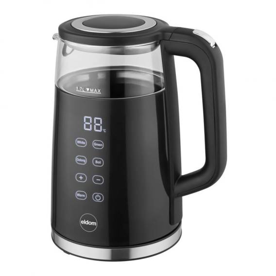 Obrázok pre ELDOM C530 NEVO elektrická konvice 1,7 l 2200 W Černá, Průhledná