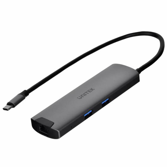 Obrázok pre Unitek H1112F aktivní HUB USB-C 5 Gbps, HDMI RJ-45 PD 100 W