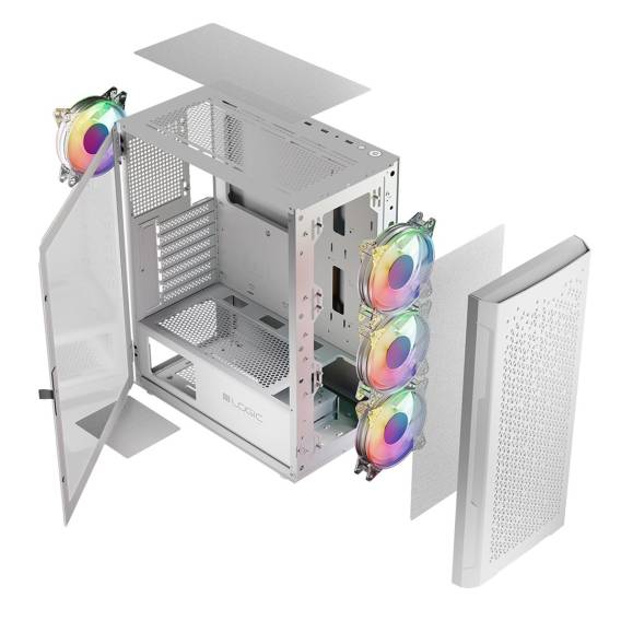 Obrázok pre Logic ARAMIS ARGB MINIDI skříň USB 3.0 Bílá
