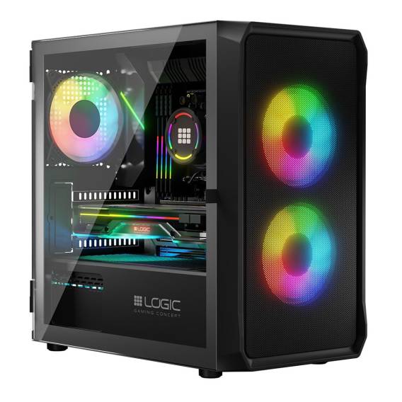 Obrázok pre Logic PORTOS ARGB MINI skříň USB 3.0 černá