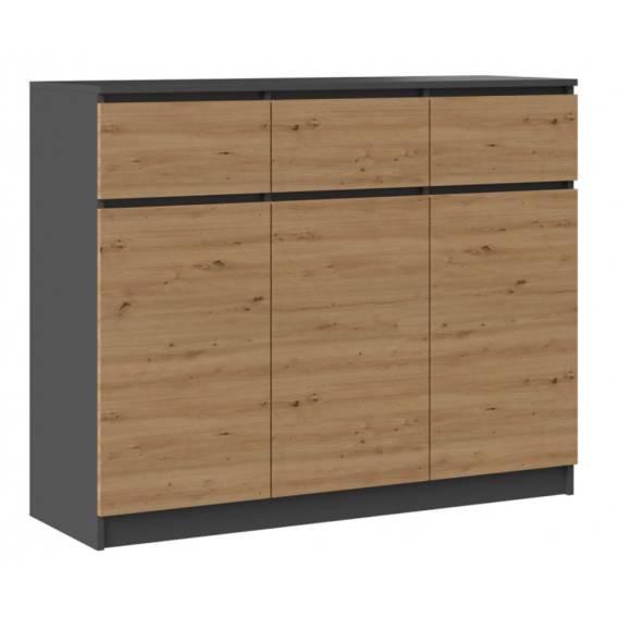 Obrázok pre 3D3S komoda 120x40x97 cm, antracit/artisan