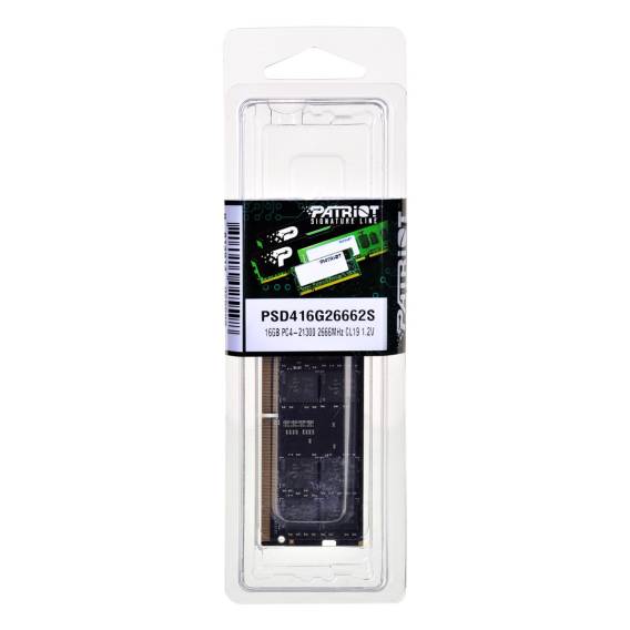 Obrázok pre Patriot Memory PSD416G26662S paměťový modul 16 GB DDR4 2666 MHz