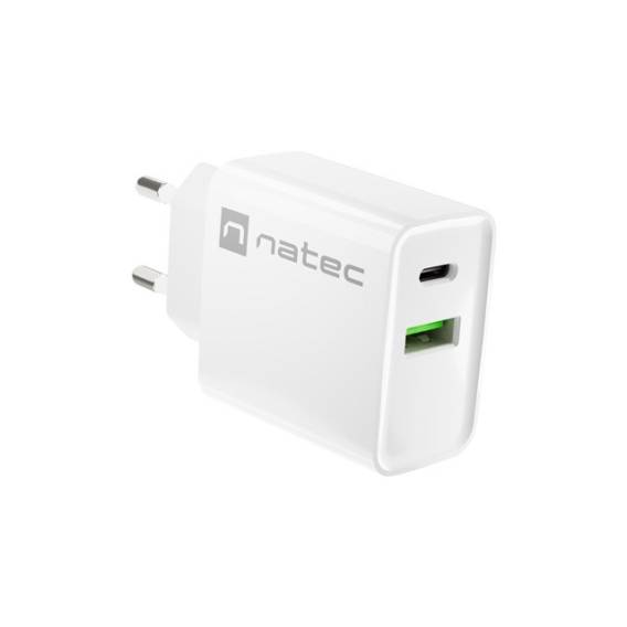 Obrázok pre NATEC SÍŤOVÁ NABÍJEČKA RIBERA USB-A+USB-C 20W PD