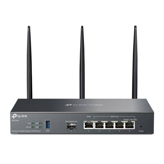 Obrázok pre TP-Link Omada ER706W bezdrátový router Gigabit Ethernet Dvoupásmový (2,4 GHz / 5 GHz) Černá