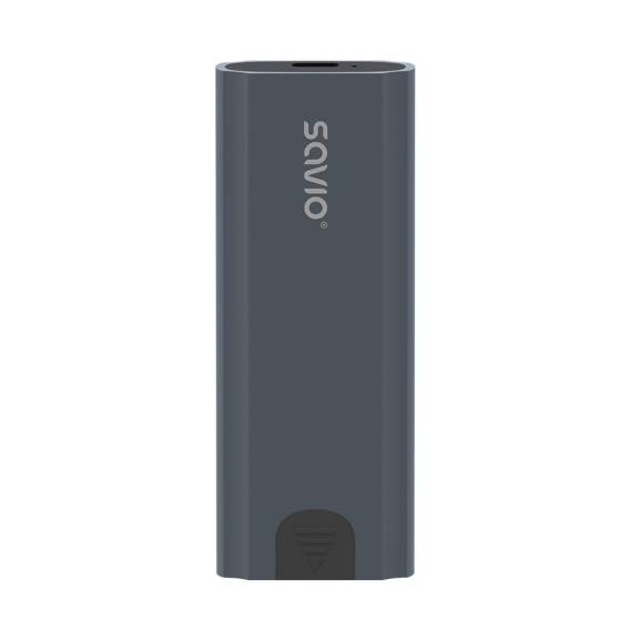 Obrázok pre Externí disk Savio M.2 SSD NVMe, USB-C 3.1, AK-67, šedý
