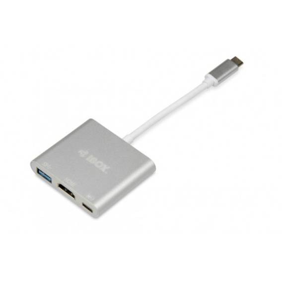 Obrázok pre iBox IUH3CFT1 dokovací stanice/replikátor portů USB 3.2 Gen 1 (3.1 Gen 1) Type-C Stříbrná
