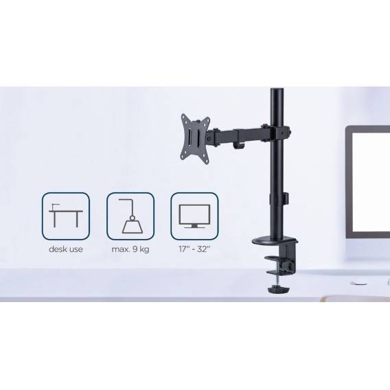 Obrázok pre Gembird MA-D1-03 Držák/stojan na monitor 81,3 cm (32") Stůl Černá