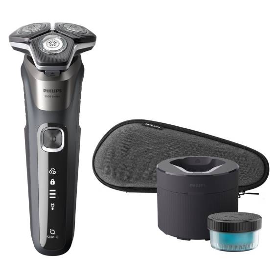 Obrázok pre Philips SHAVER Series 5000 S5887/50 pánský holicí strojek Rotační holicí strojek Zastřihovač Šedá