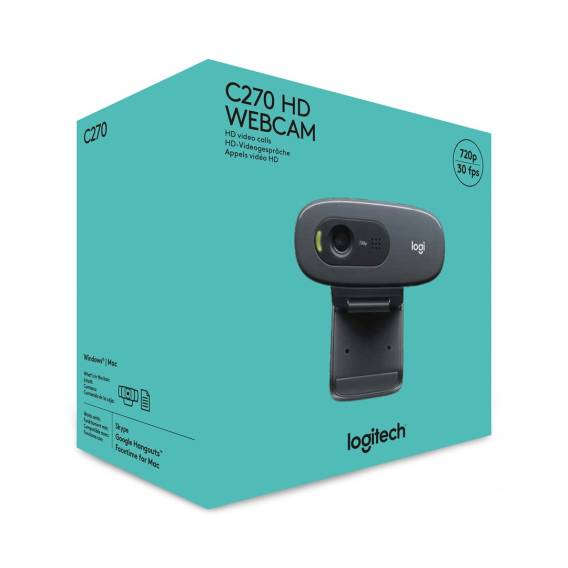 Obrázok pre Logitech 960-001063 webkamera 3 MP 1280 x 720 px USB Šedá, Tmavě šedá