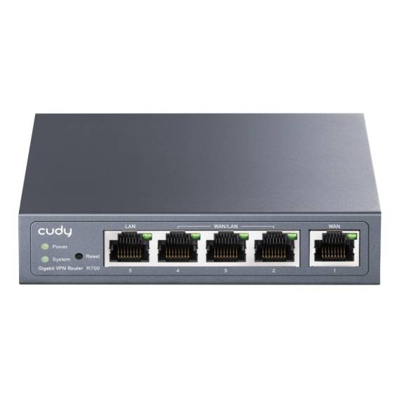 Obrázok pre Cudy Gigabit Multi-WAN VPN Router router zapojený do sítě Fast Ethernet, Gigabit Ethernet Šedá