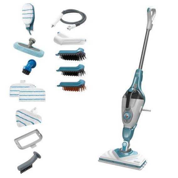 Obrázok pre Black & Decker BHSM1610DSM Přenosný parní čistič 0,5 l 1600 W Barva Aqua, Bílá